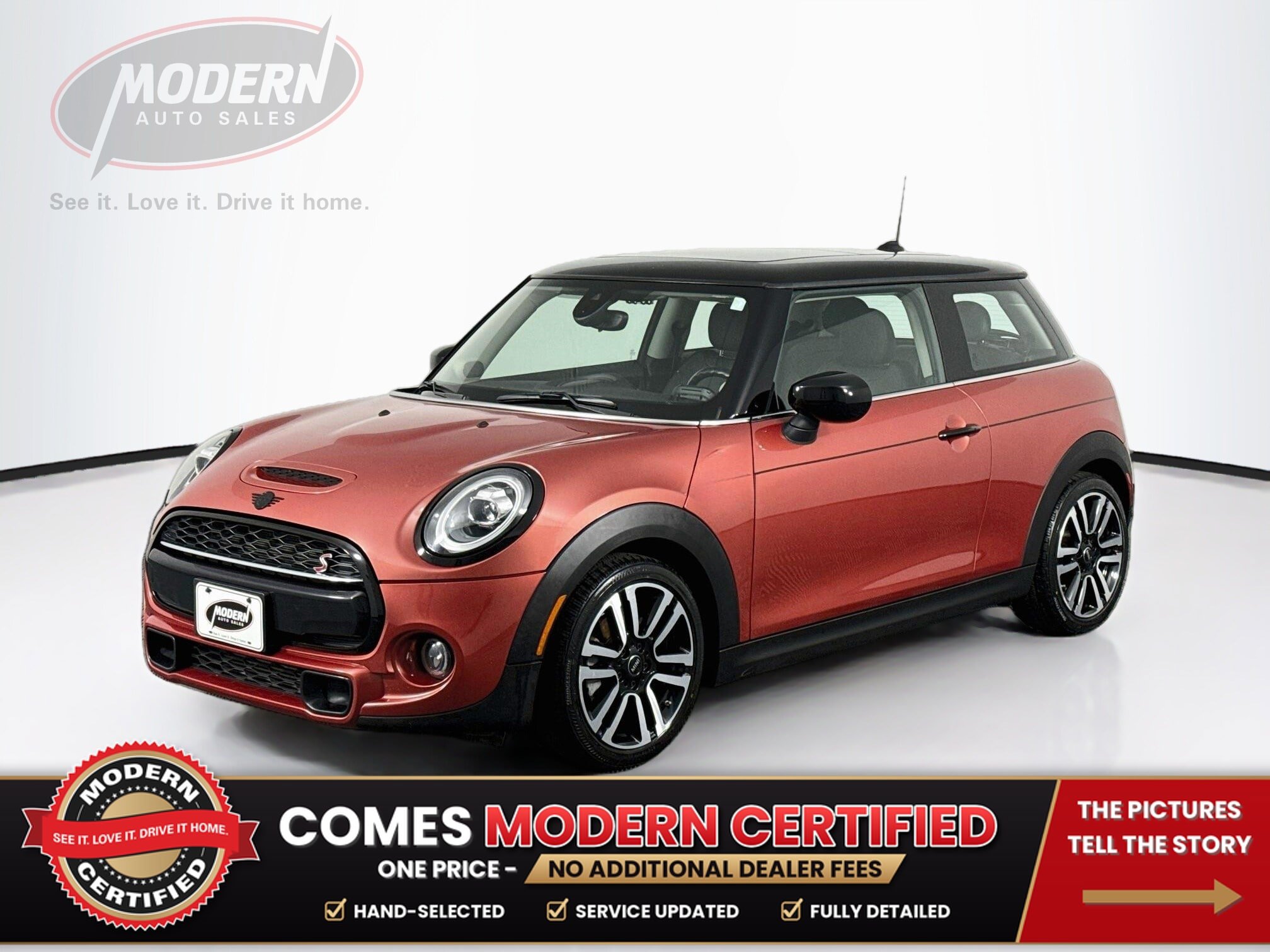 Used 2021 MINI Cooper S w/ Coral Red Edition FWD image 1