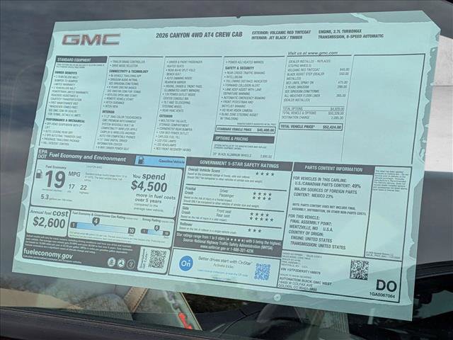 New 2026 GMC Canyon AT4 image 19