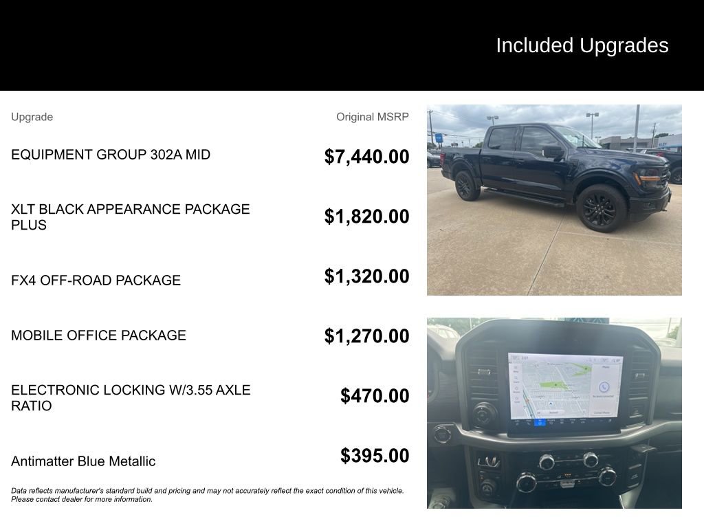 Used 2025 Ford F150 XLT w/ Equipment Group 302A MID AWD/4WD image 5