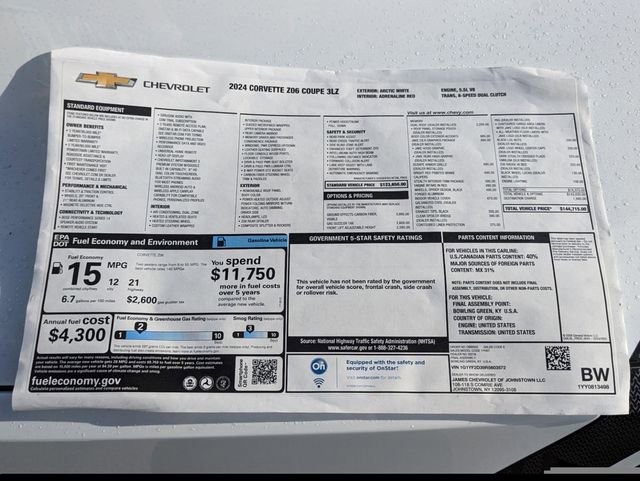 Used 2024 Chevrolet Corvette Z06 image 36