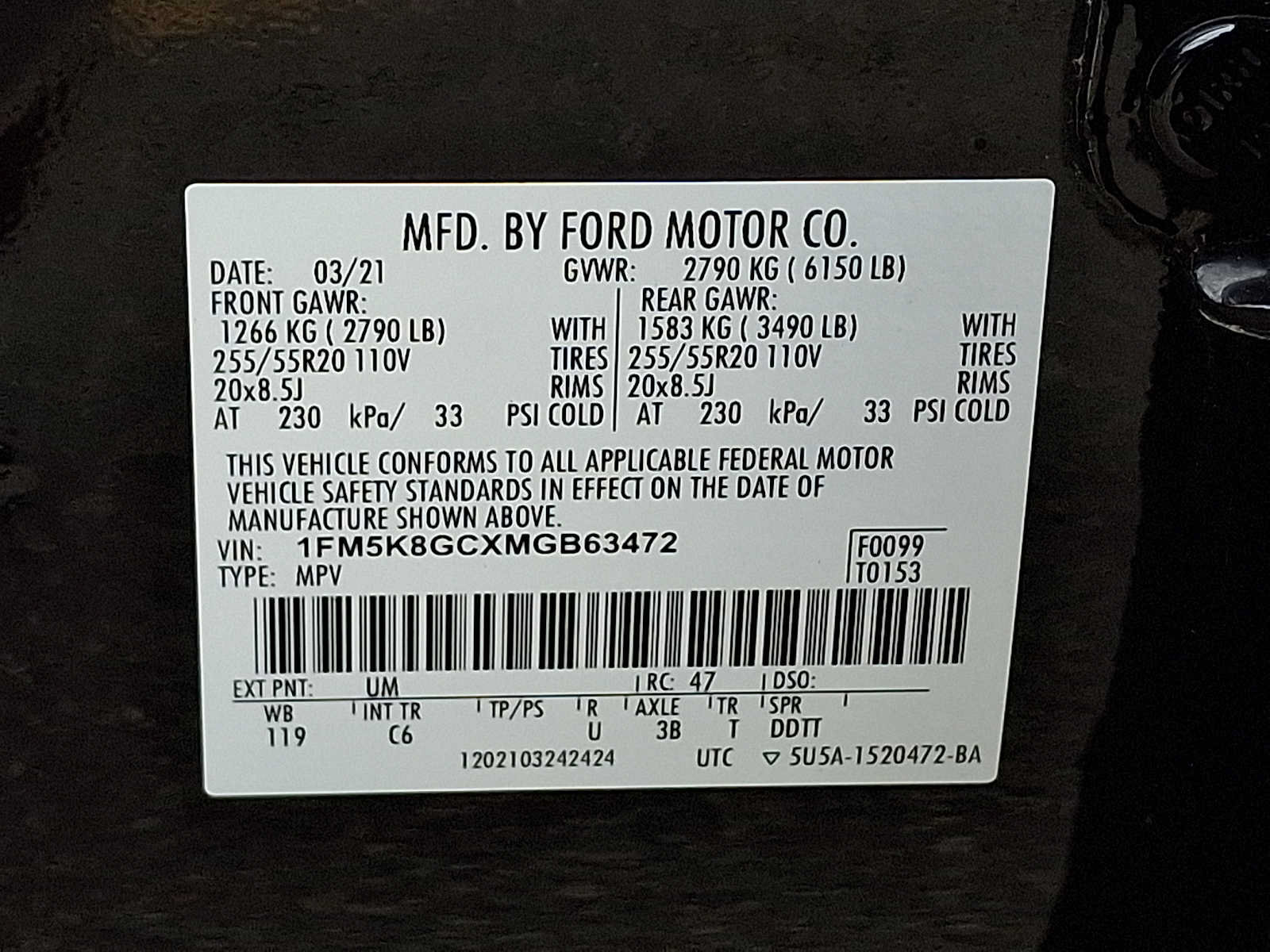 Used 2021 Ford Explorer ST w/ Equipment Group 401A AWD/4WD image 27