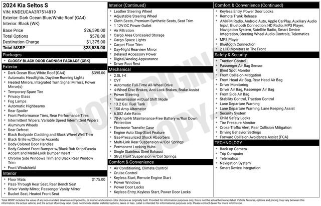 Certified 2024 Kia Seltos S image 38