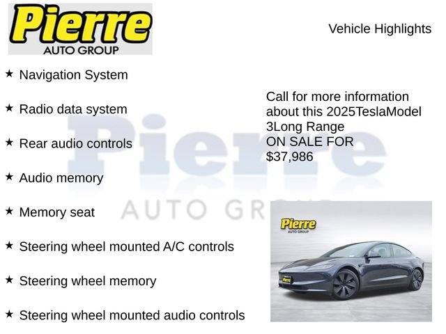 Used 2025 Tesla Model 3 Long Range RWD image 7