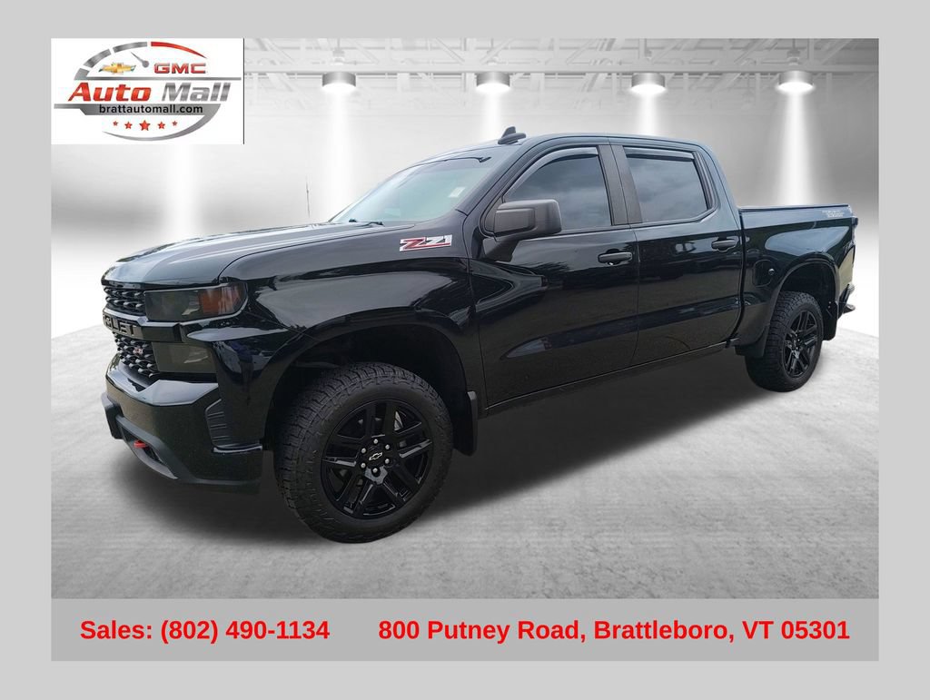 Used 2021 Chevrolet Silverado 1500 Custom Trail Boss w/ Midnight Edition AWD/4WD image 1