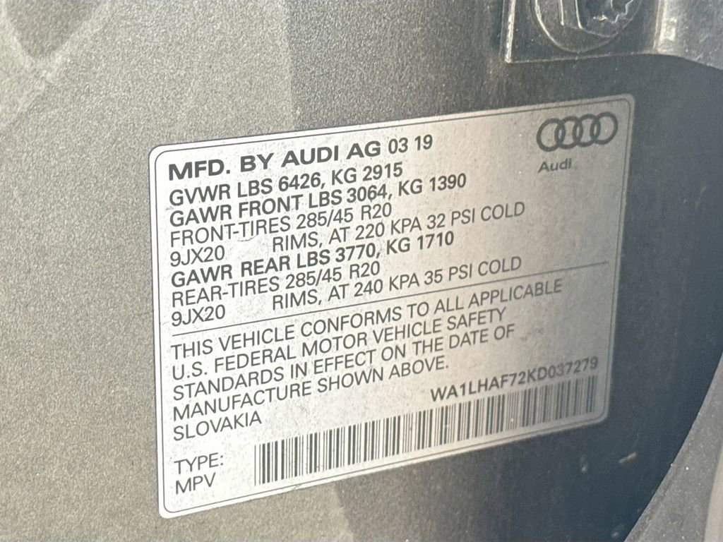 Used 2019 Audi Q7 2.0T Premium Plus w/ Premium Plus Package AWD/4WD image 46
