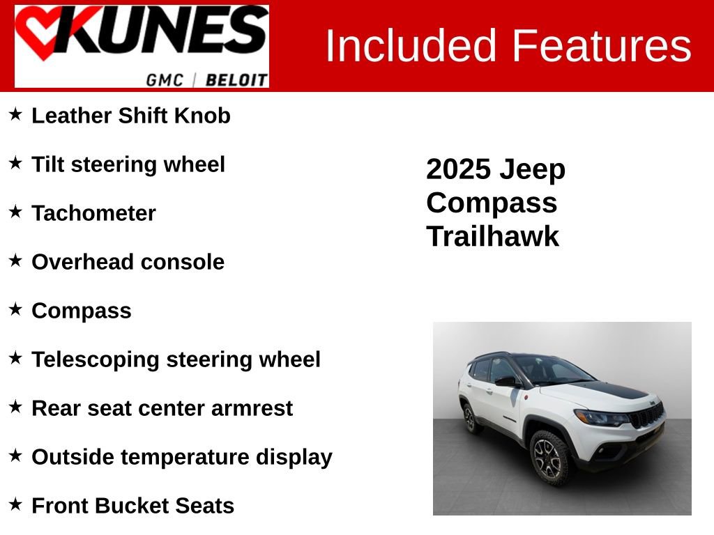 Used 2025 Jeep Compass Trailhawk AWD/4WD image 3