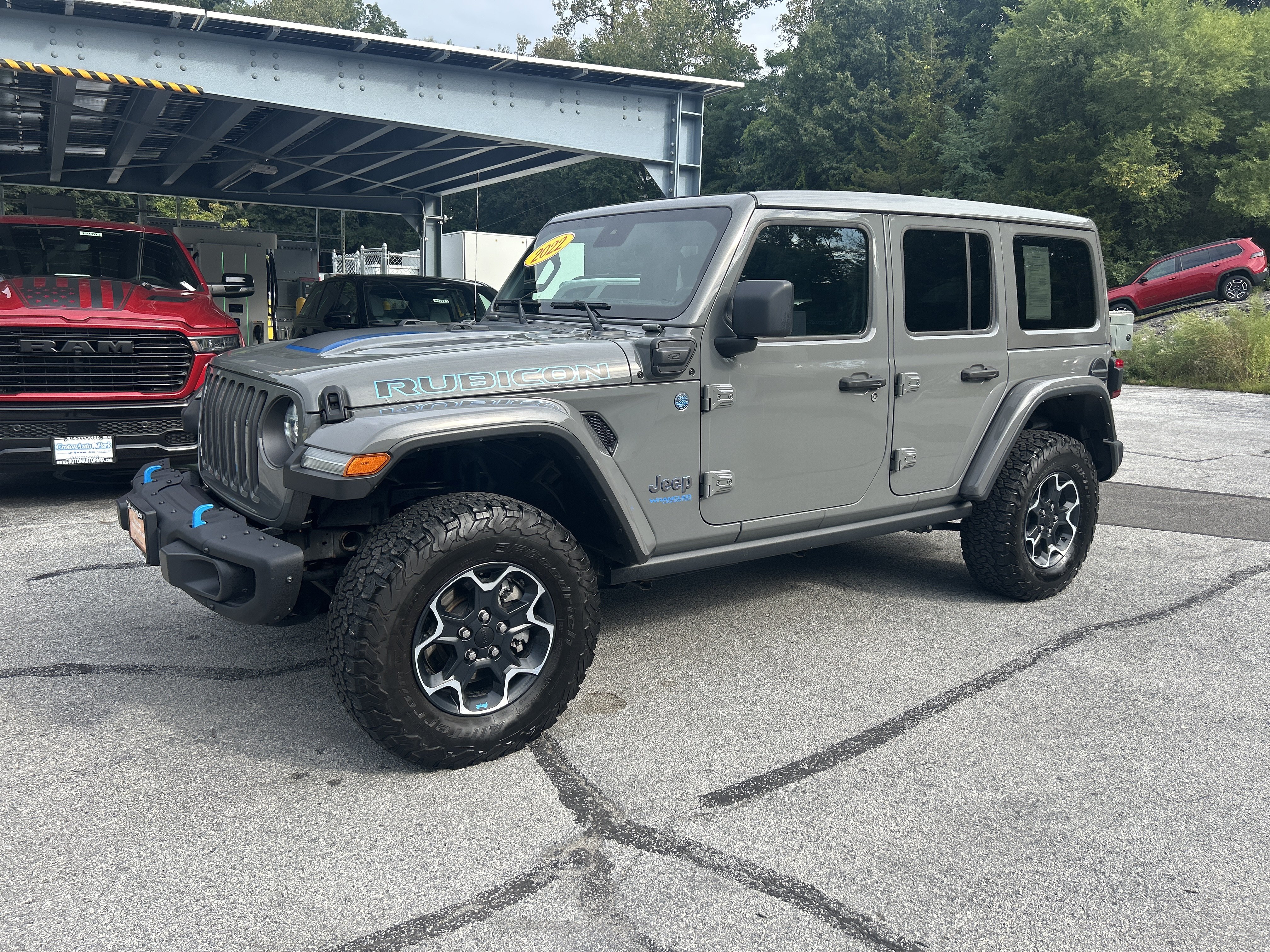 Certified 2022 Jeep Wrangler Unlimited Rubicon 4xe w/ Steel Bumper Group AWD/4WD image 1