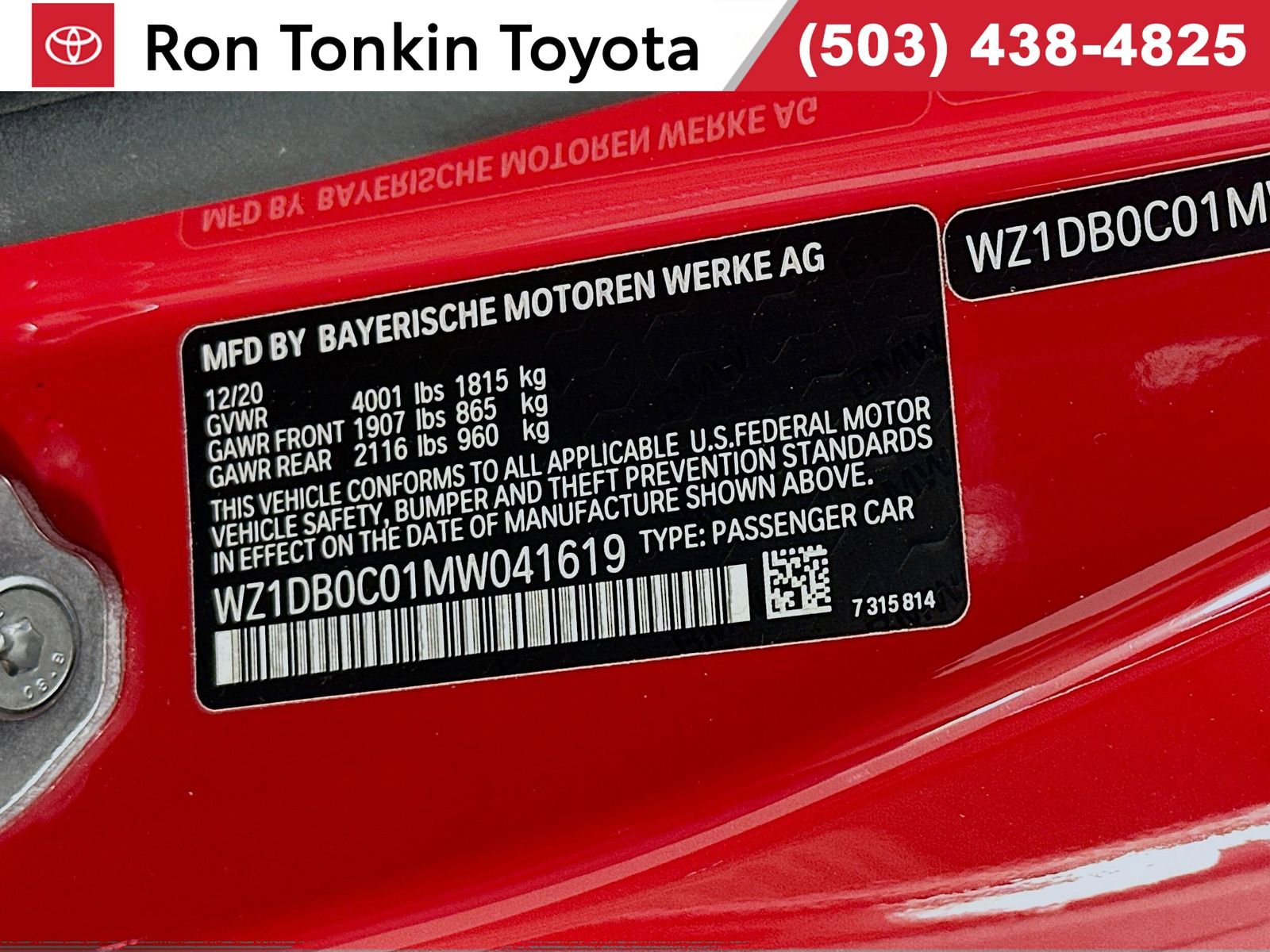 Used 2021 Toyota Supra Premium w/ Driver Assist Package RWD image 30