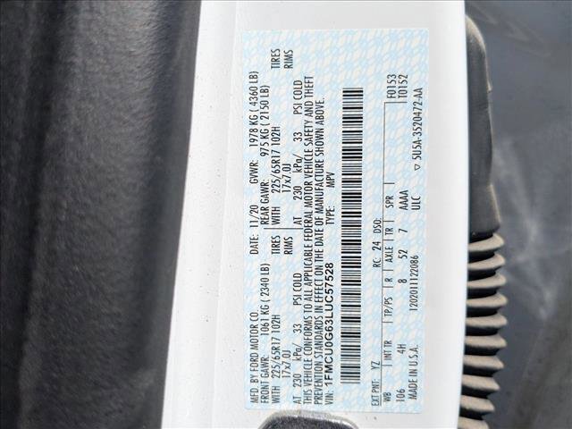 Used 2020 Ford Escape SE image 20