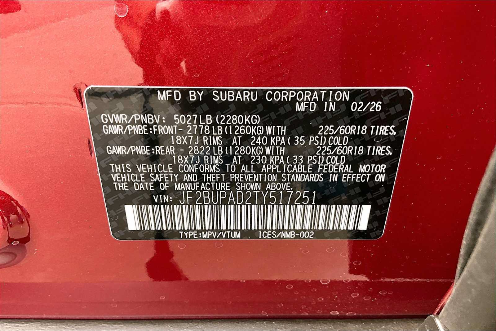 New 2026 Subaru Outback Premium AWD/4WD image 19