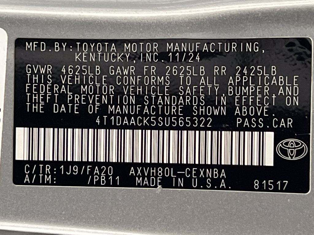 Used 2025 Toyota Camry LE FWD image 71