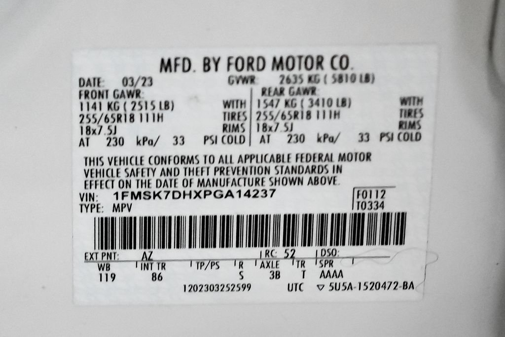 Used 2023 Ford Explorer XLT RWD image 61
