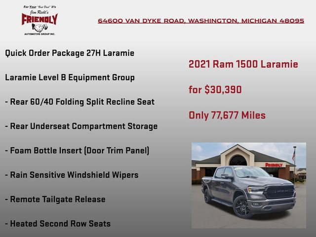 Used 2021 RAM 1500 Laramie AWD/4WD image 5