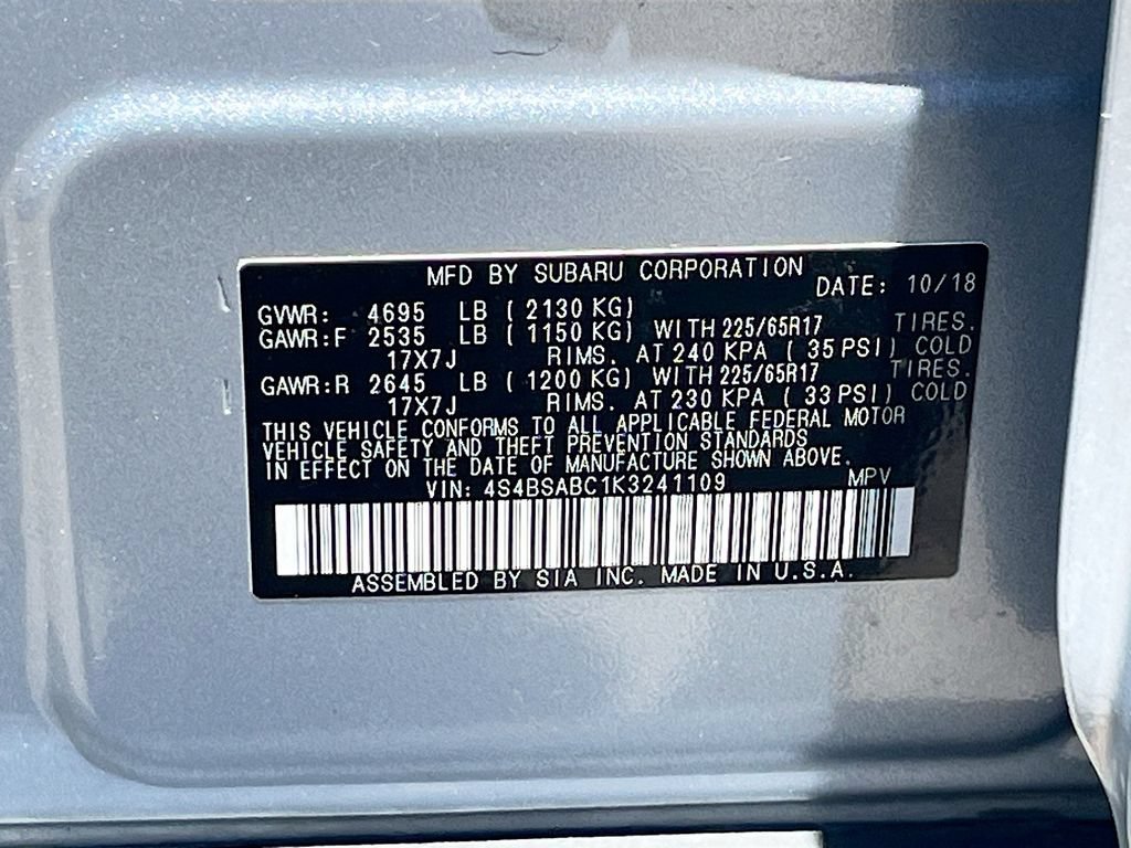 Used 2019 Subaru Outback 2.5i AWD/4WD image 29