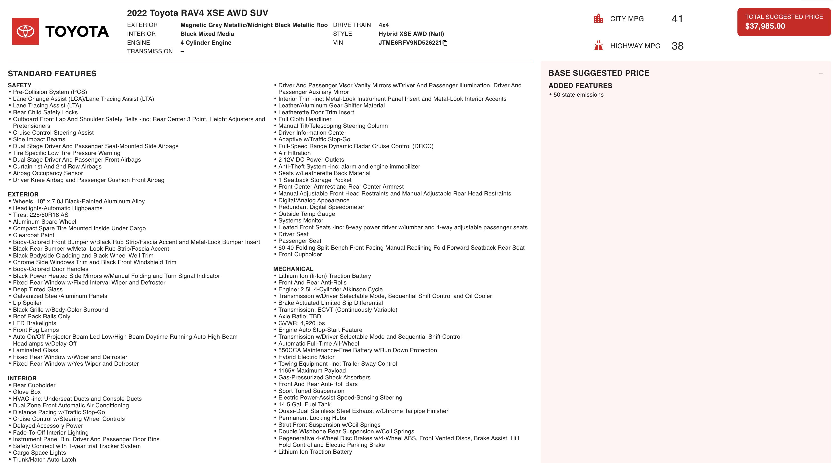 Used 2022 Toyota RAV4 XSE image 5