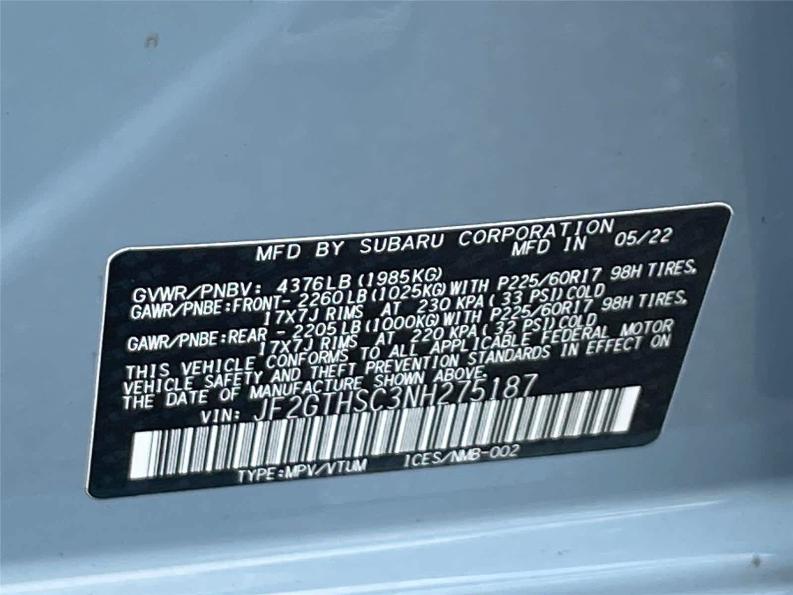 Used 2022 Subaru Crosstrek 2.5i Sport w/ Moonroof Package AWD/4WD image 33