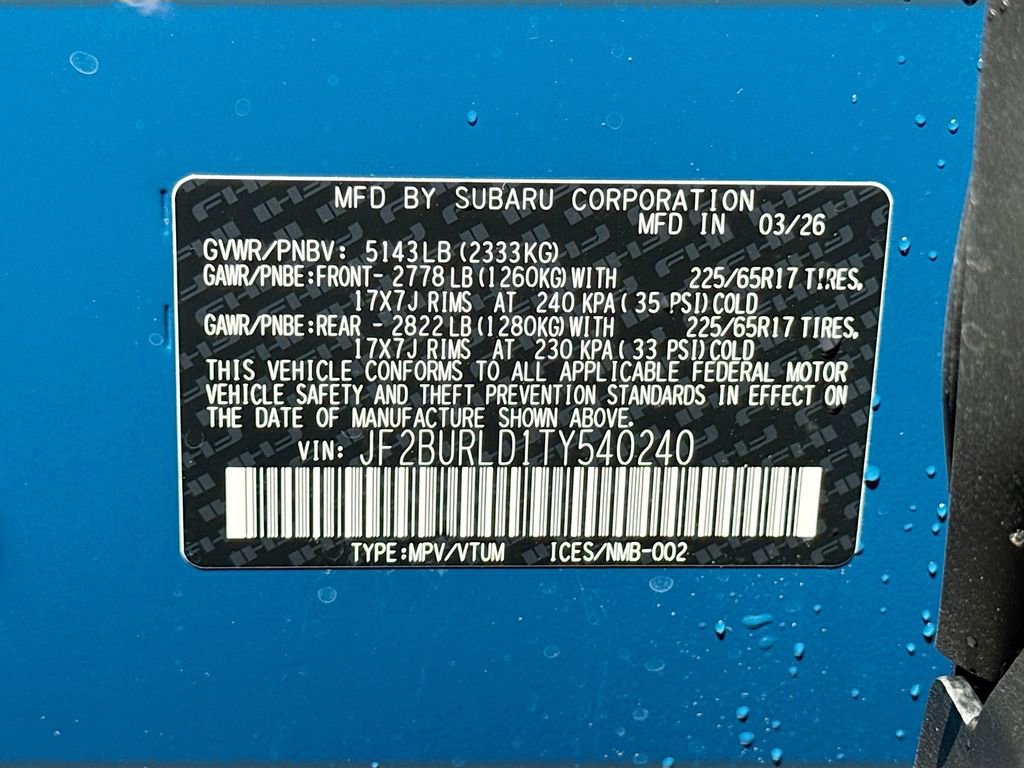 New 2026 Subaru Outback Wilderness AWD/4WD image 30