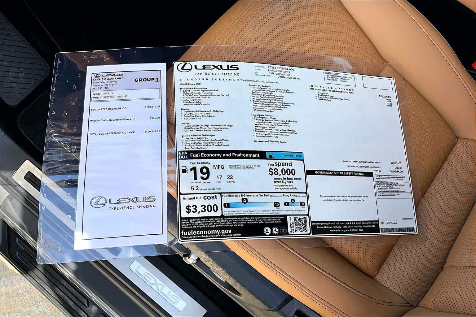 New 2026 Lexus LX 600 4WD w/ Luxury Package image 21