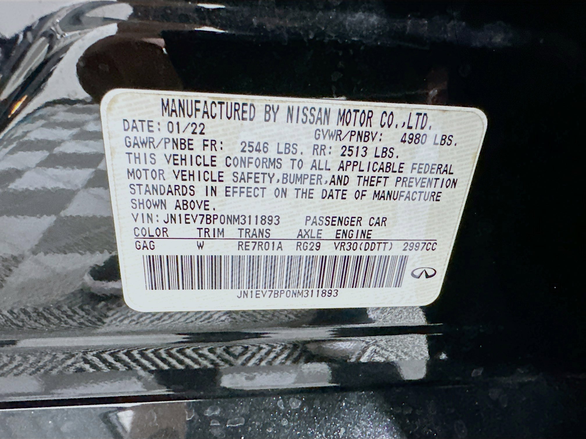 Used 2022 INFINITI Q50 Luxe w/ Cargo Package image 12