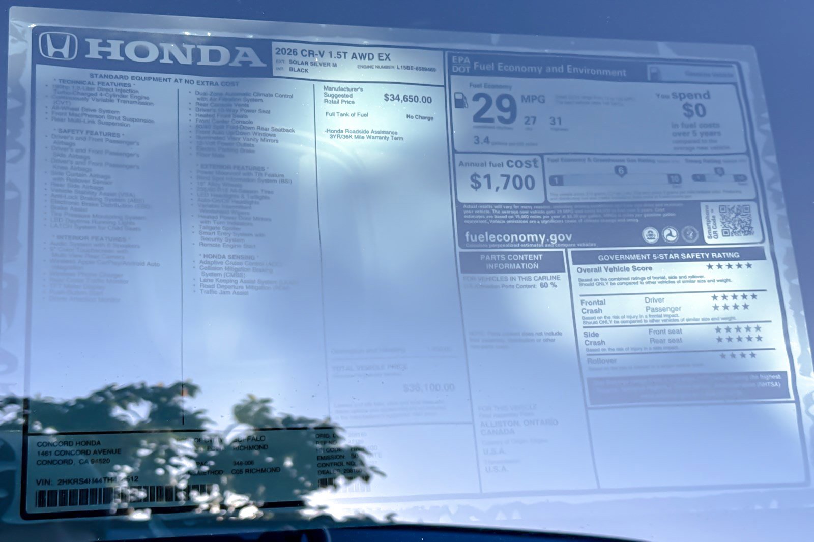 New 2026 Honda CR-V EX image 32