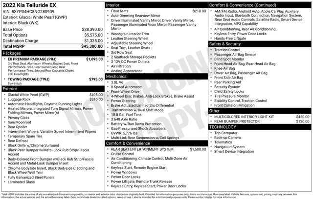 Certified 2022 Kia Telluride EX w/ EX Premium Package FWD image 27