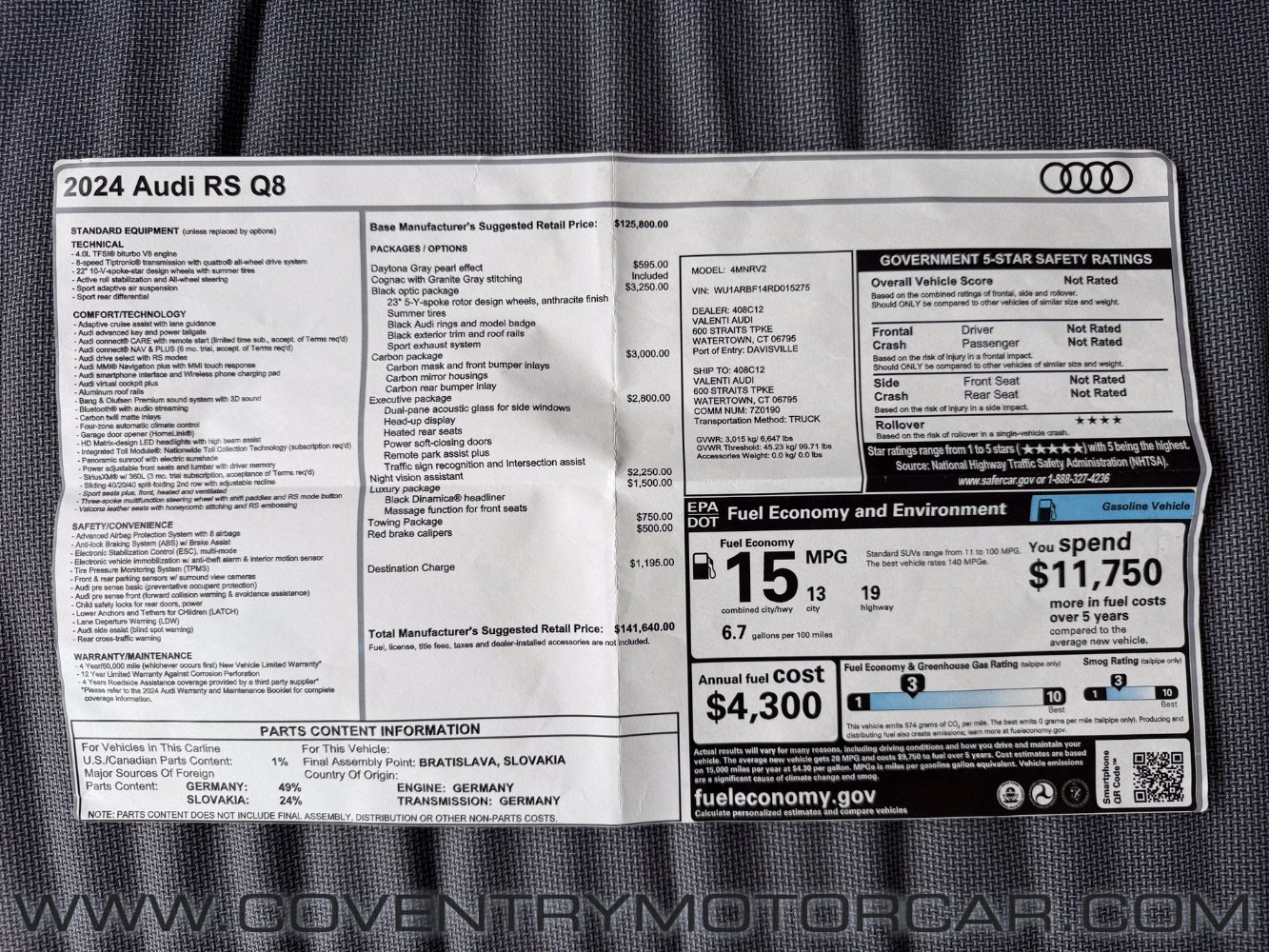 Used 2024 Audi RS Q8 AWD/4WD image 19