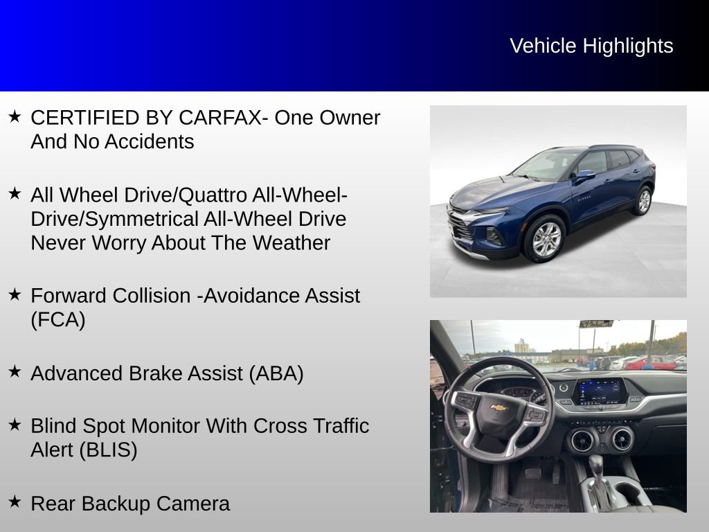 Certified 2022 Chevrolet Blazer LT w/ Sound & Technology Package image 4