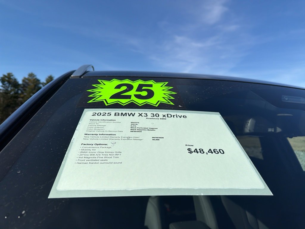 Used 2025 BMW X3 xDrive30i w/ Convenience Package image 17