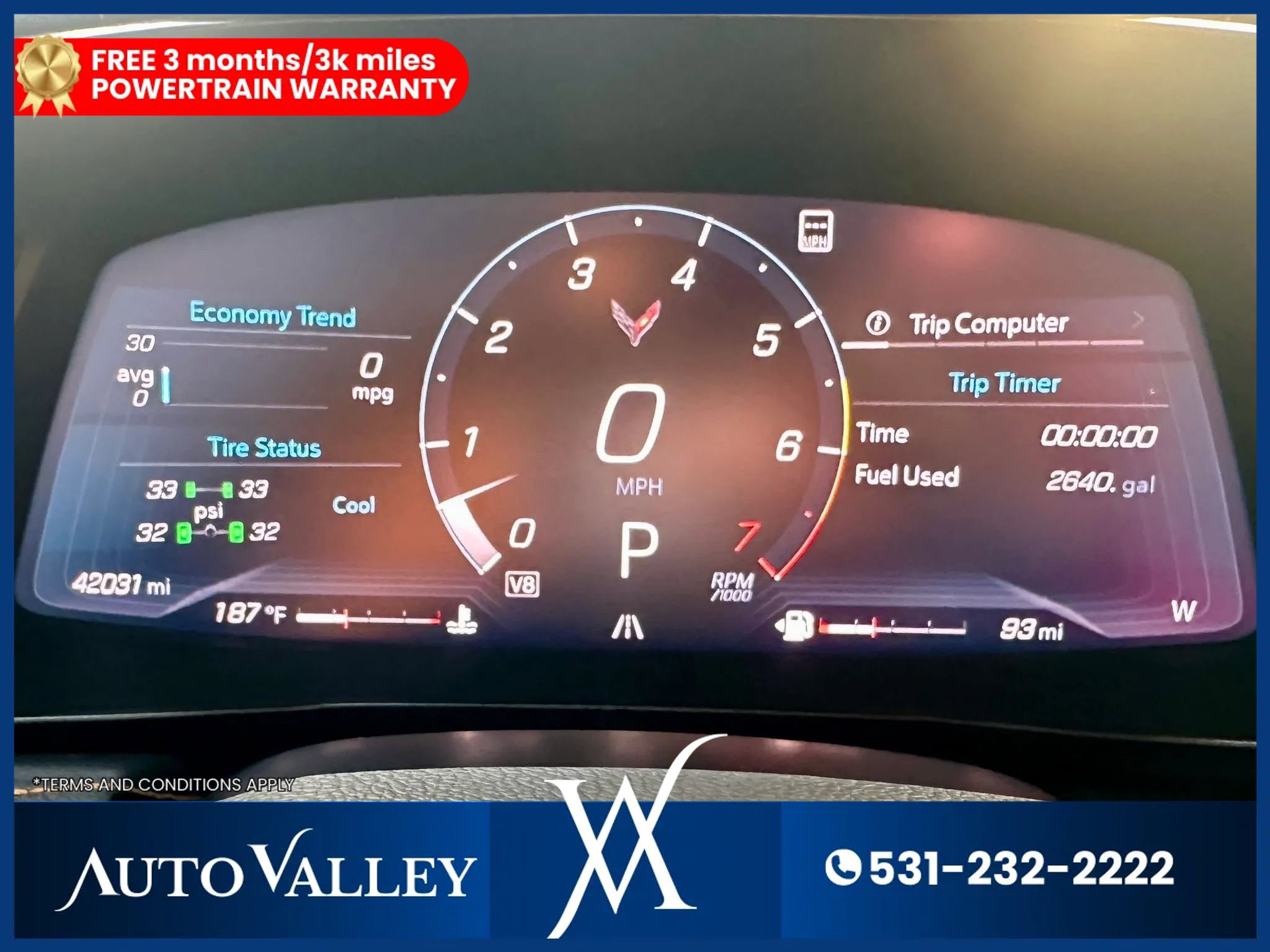 Used 2022 Chevrolet Corvette Stingray Preferred Cpe w/ Engine Appearance Package RWD image 18