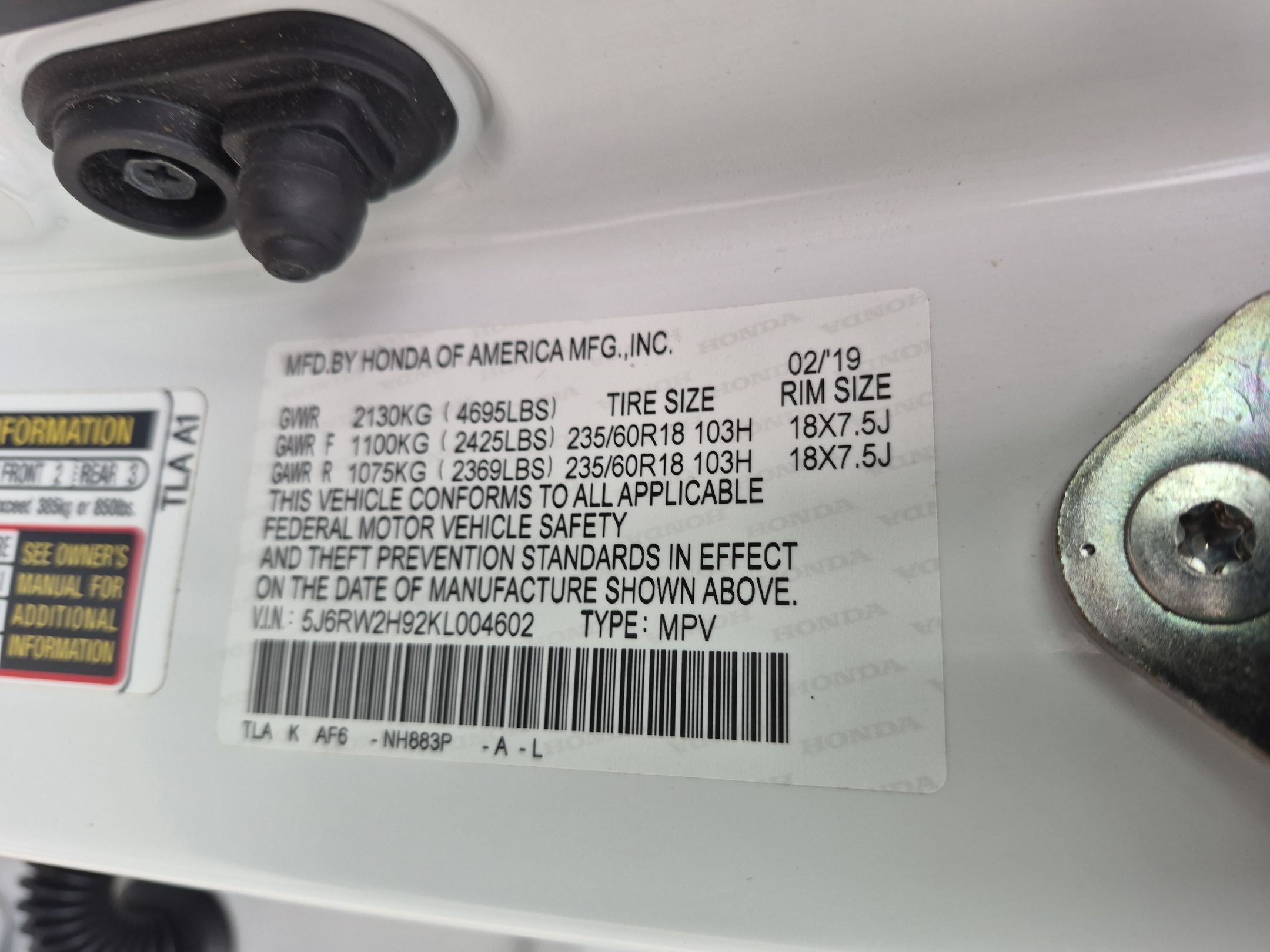 Certified 2019 Honda CR-V Touring image 37
