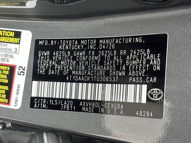 New 2026 Toyota Camry XLE w/ Premium Plus Package FWD image 20