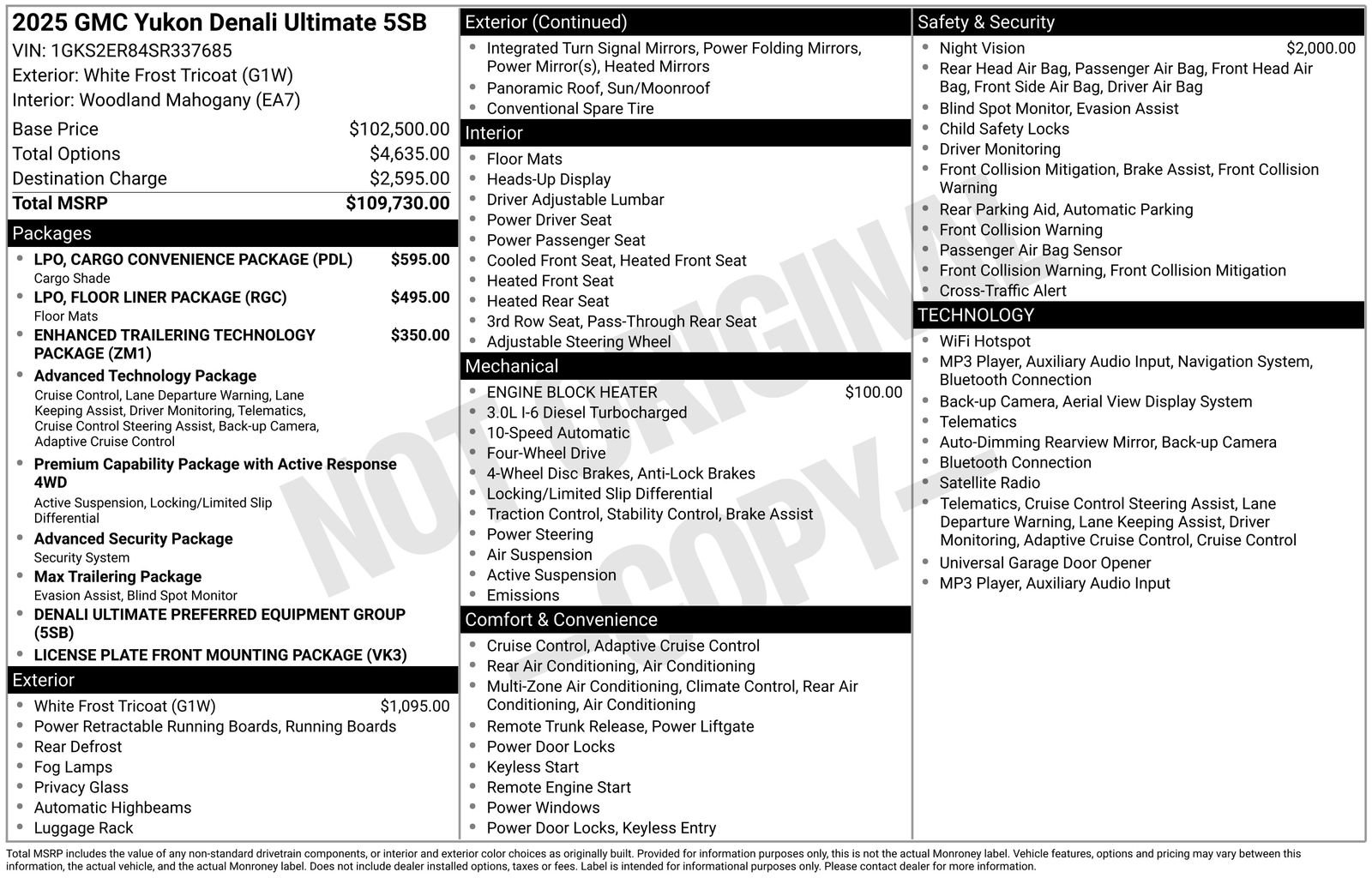 Used 2025 GMC Yukon Denali Ultimate AWD/4WD image 8