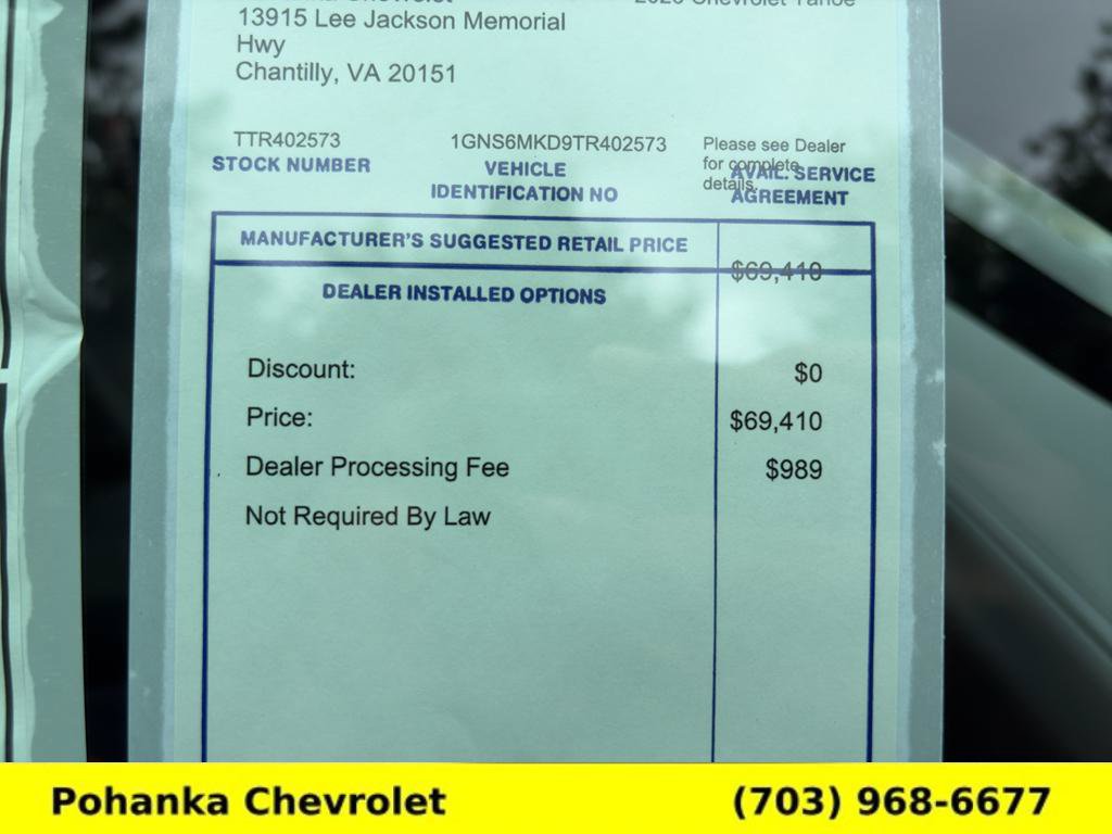New 2026 Chevrolet Tahoe LS w/ Max Trailering Package AWD/4WD image 33