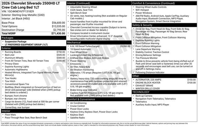 New 2026 Chevrolet Silverado 2500 LT image 4