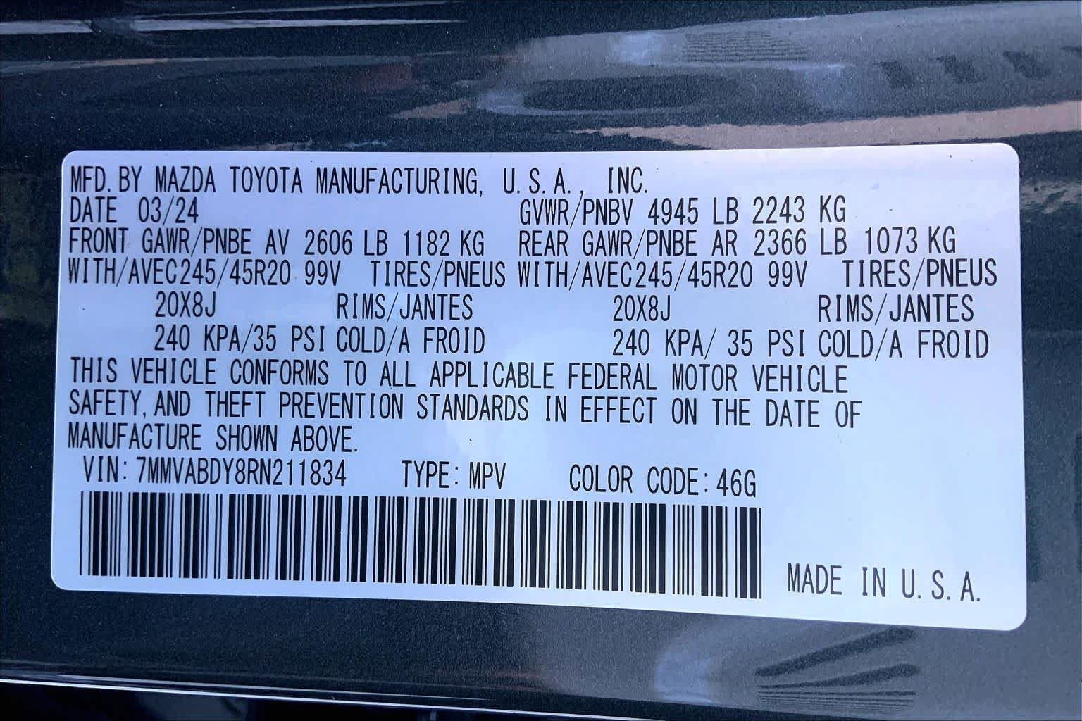 Certified 2024 MAZDA CX-50 AWD 2.5 Turbo w/ Weather Package image 33