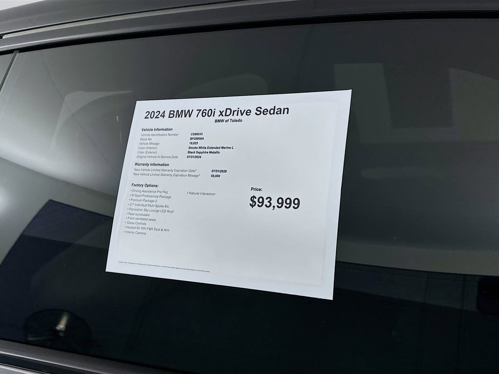 Used 2024 BMW 760i xDrive image 12