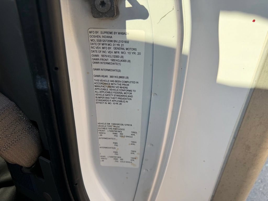Used 2020 Chevrolet Express 3500 w/ Power Convenience Package RWD image 13