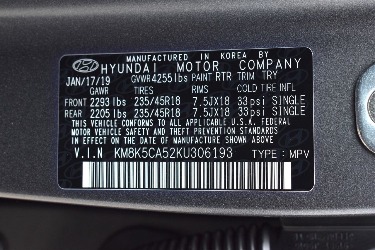 Used 2019 Hyundai Kona Ultimate AWD/4WD image 35
