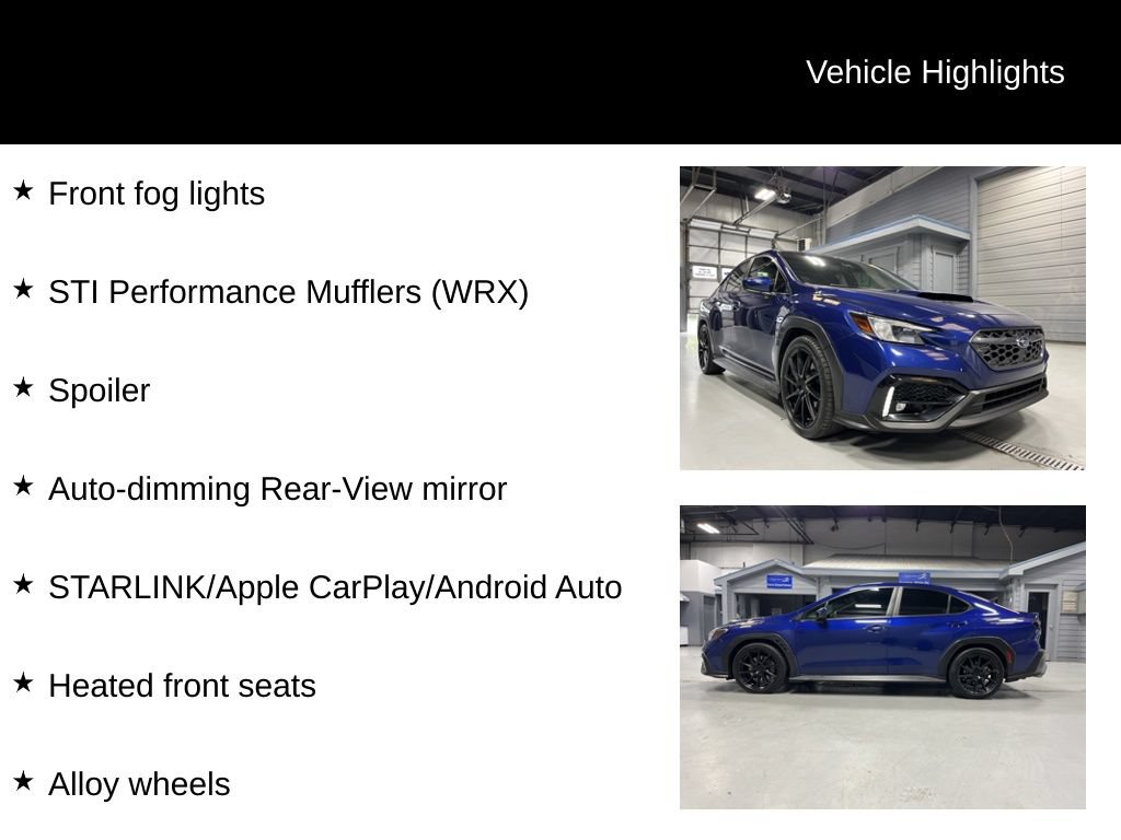 Certified 2022 Subaru WRX Premium AWD/4WD image 14