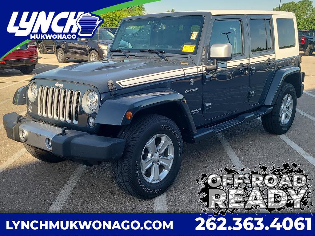 Used 2017 Jeep Wrangler Unlimited Sahara w/ Quick Order Package 24E Chief AWD/4WD video 1