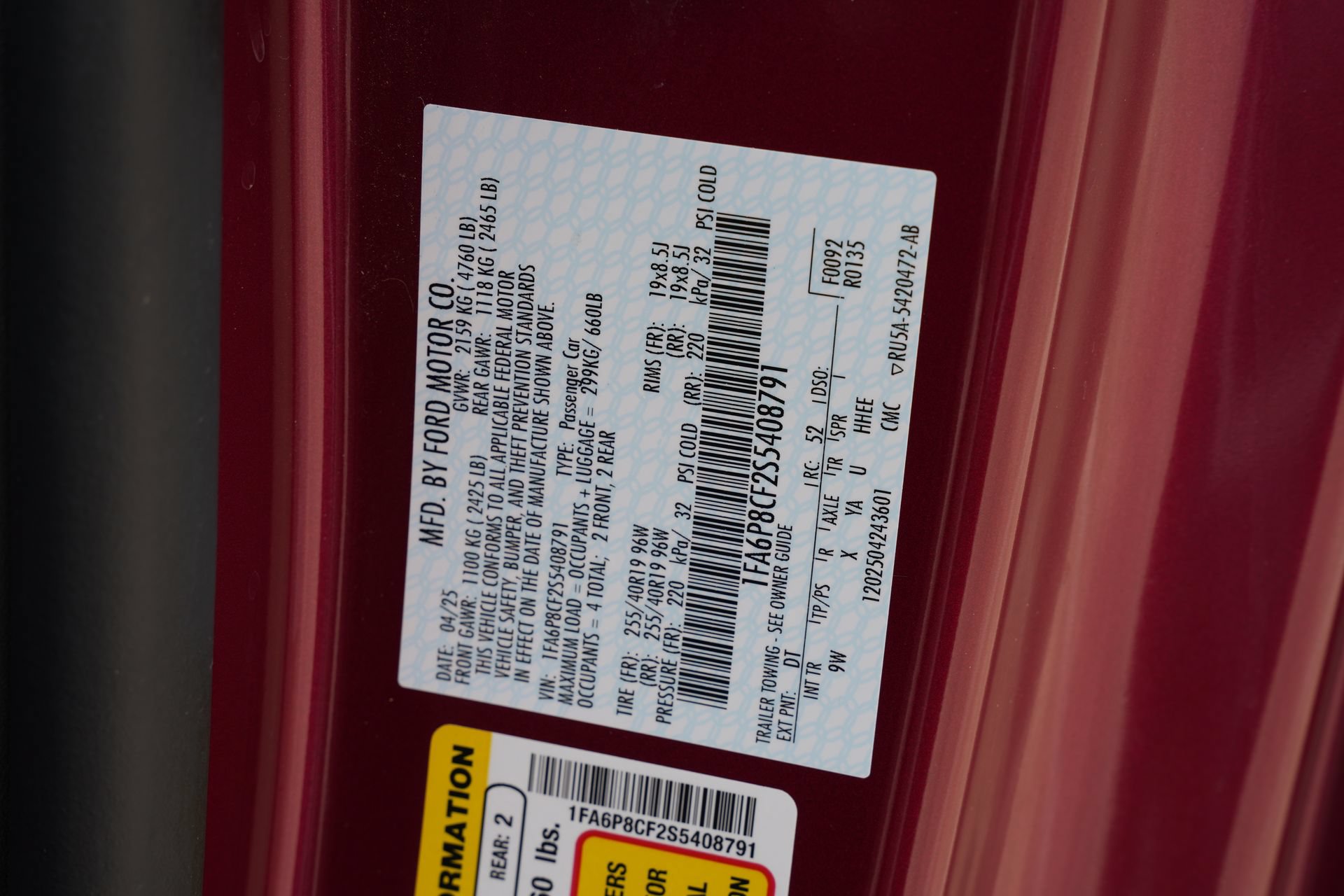 Used 2025 Ford Mustang GT Premium RWD image 29