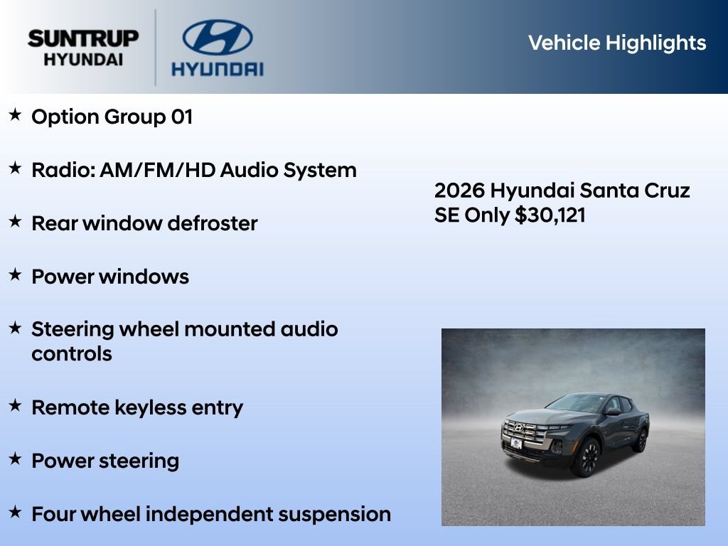 New 2026 Hyundai Santa Cruz SE AWD/4WD image 7