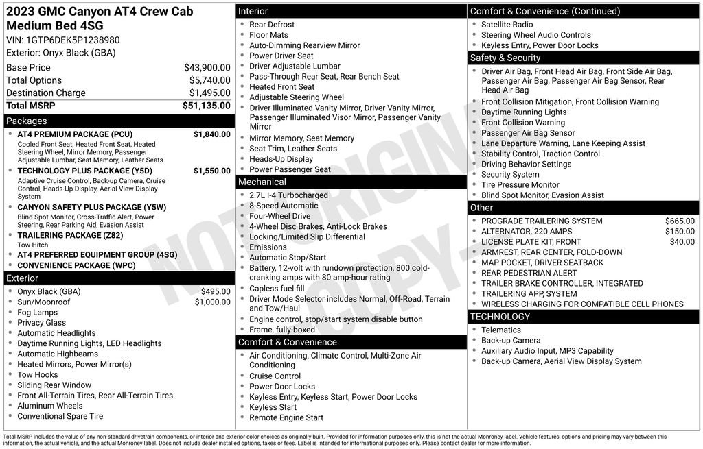 Used 2023 GMC Canyon AT4 w/ AT4 Premium Package image 39