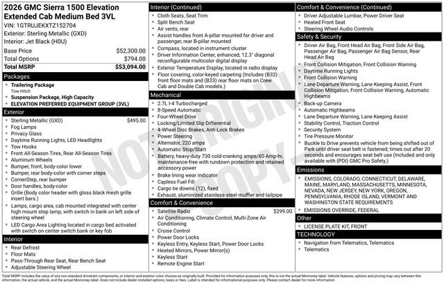 New 2026 GMC Sierra 1500 Elevation image 27