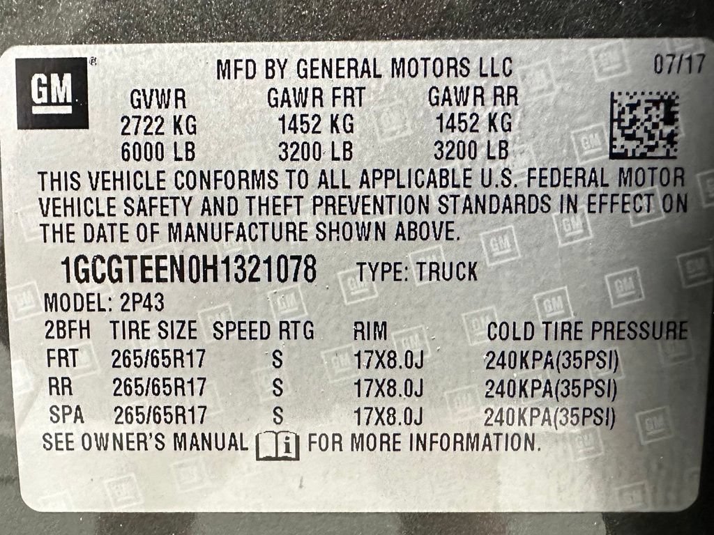 Used 2017 Chevrolet Colorado ZR2 w/ LPO, Premium Interior Package AWD/4WD image 11