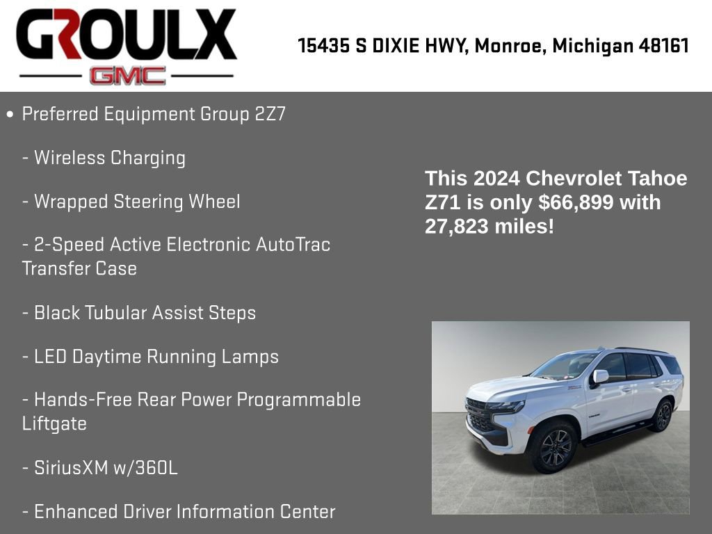 Used 2024 Chevrolet Tahoe Z71 w/ Z71 Off-Road Package AWD/4WD image 15