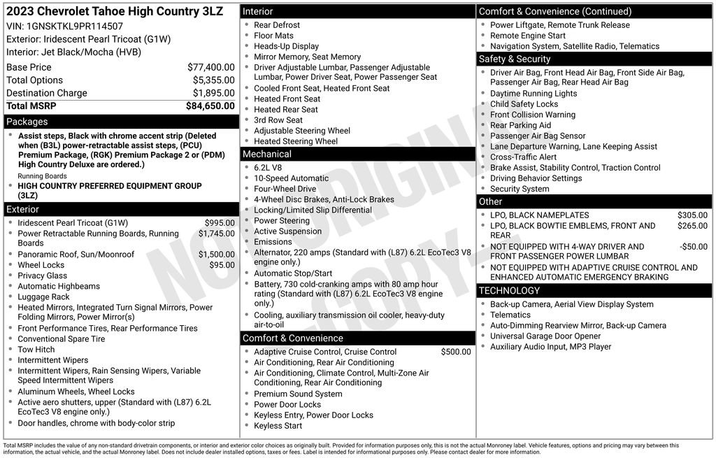 Used 2023 Chevrolet Tahoe High Country AWD/4WD image 42