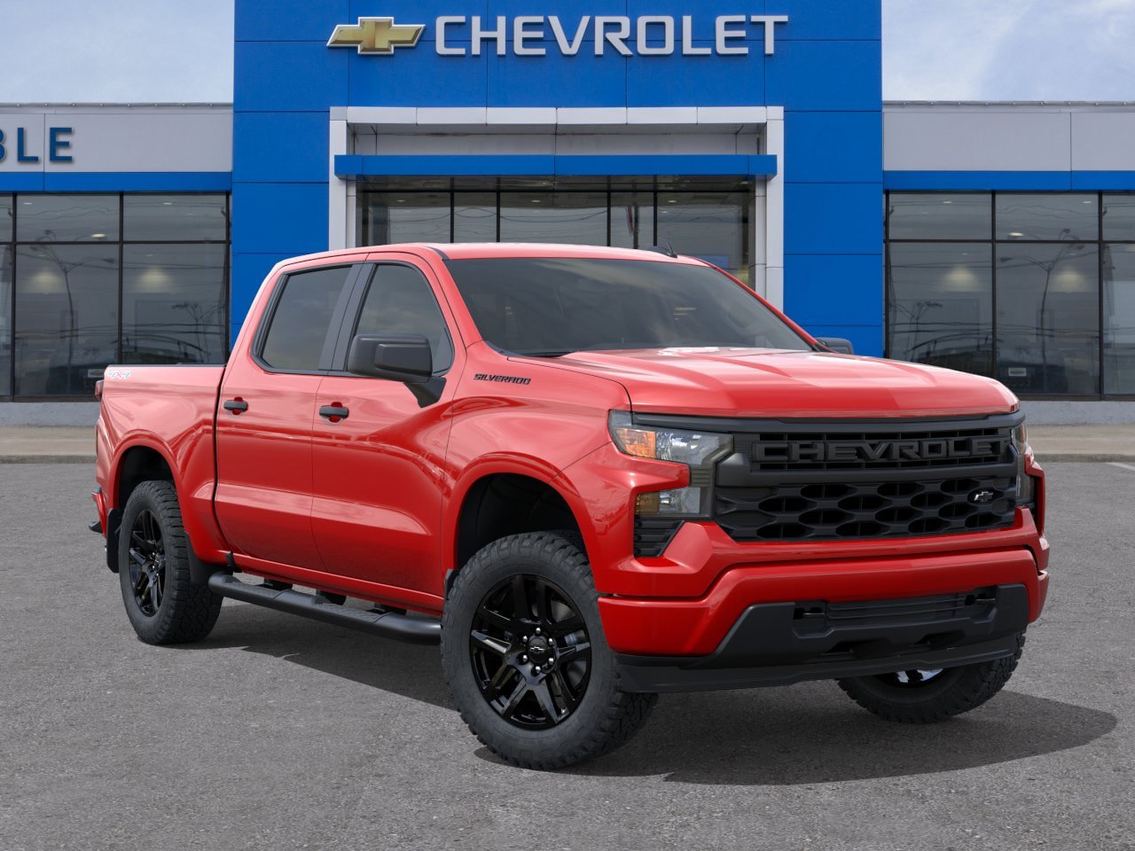 New 2026 Chevrolet Silverado 1500 Custom w/ Turbomax Blackout Package AWD/4WD image 7