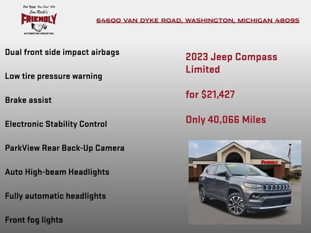 Used 2023 Jeep Compass Limited AWD/4WD image 20