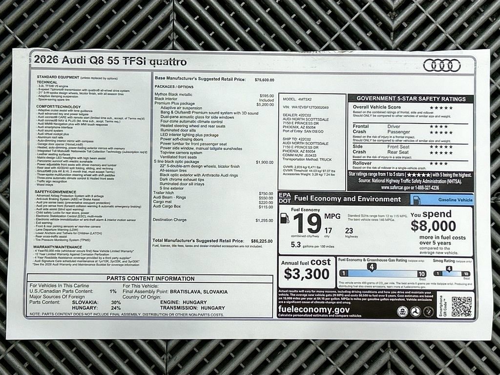 New 2026 Audi Q8 Premium Plus image 35